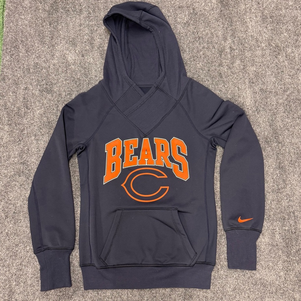 Chicago Bears Nike Therma-Fit Hoodie Women's Small Navy NFL Pullover